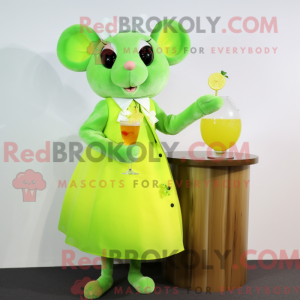 Postava maskota Lime Green...