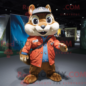 Rust Chipmunk Maskottchen...