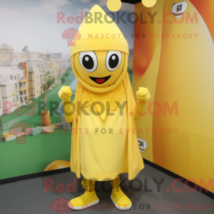 Lemon Yellow Squid mascot...