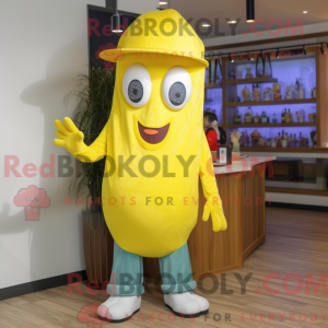 Lemon Yellow Squid mascot...