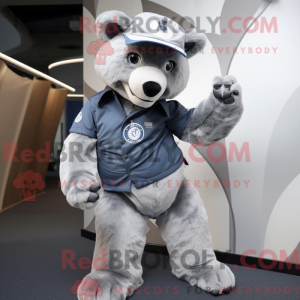 Silver Bear-mascottekostuum...