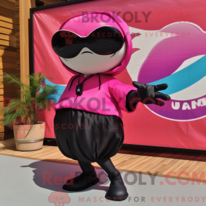 Magenta Killer Whale mascot...