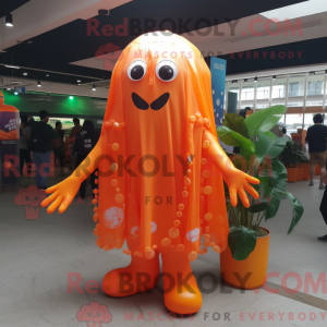 Orange Jellyfish mascot...