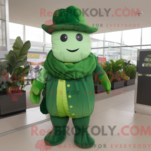 Green Spinach mascot...