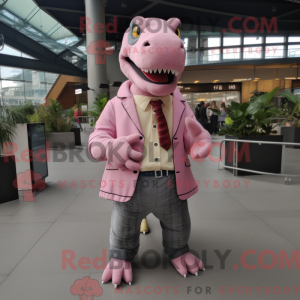 Pink Tyrannosaurus mascot...