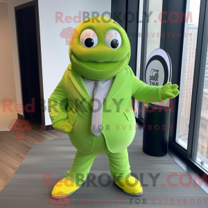 Lime Green Bagels maskot...