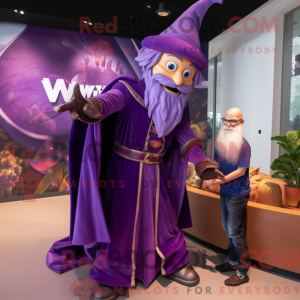 Purple Wizard mascot...