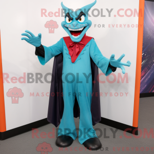 Turquoise Vampire mascot...