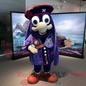 Maskottchenkostüm Navy Plum...