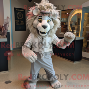 Silver Tamer Lion mascot...