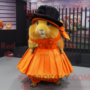 Orange Guinea Pig mascot...