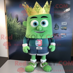 Green King maskot kostume...