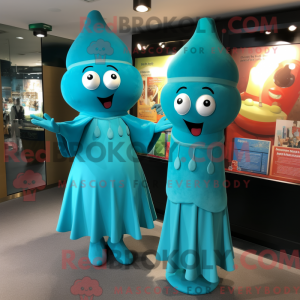 Turquoise Aglet mascot...