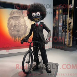 Black Unicyclist mascot...