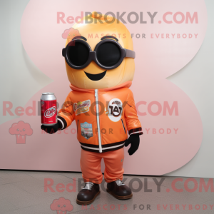 Peach Soda Can mascot...