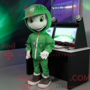 Green Computer mascot...