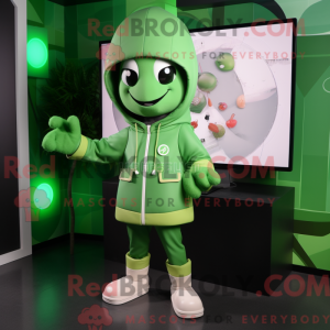 Green Computer mascot...