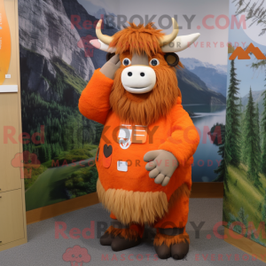 Mascotte de Yak orange...