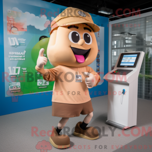 Tan Phone mascot costume...