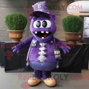 Lavender Bbq Ribs mascot...