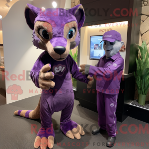 Purple Thylacosmilus mascot...