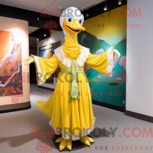 Yellow Swans mascot costume...