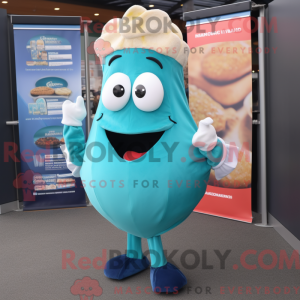Teal Clam Chowder mascot...