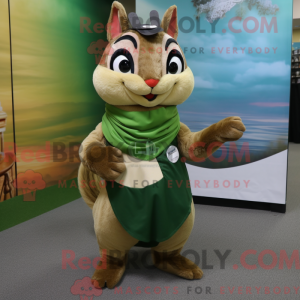 Olive Chipmunk mascot...