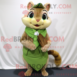 Olive Chipmunk mascot...