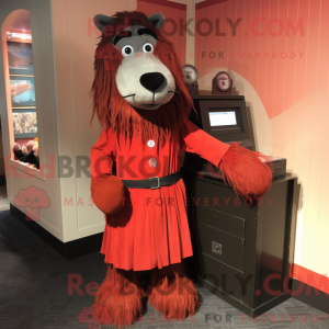 Red Shepard S Pie mascot...