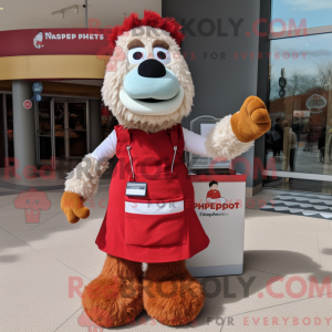 Red Shepard S Pie mascot...