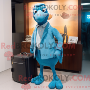 Postava maskota Sky Blue...