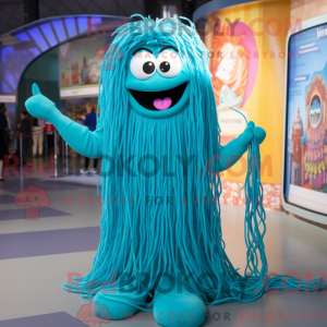 Cyan Spaghetti mascot...