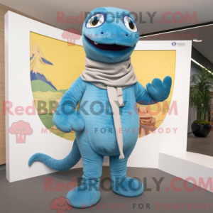 Sky Blue Snake maskot...