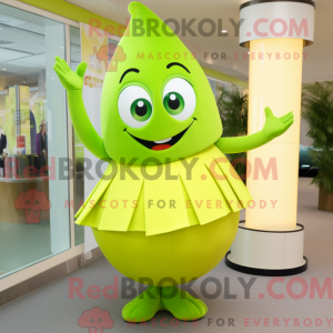 Lime Green Hourglass mascot...