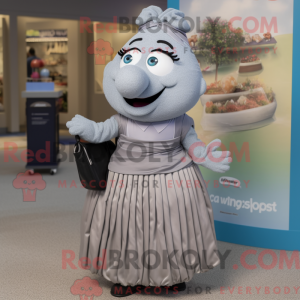 Grå Gyro maskot kostume...