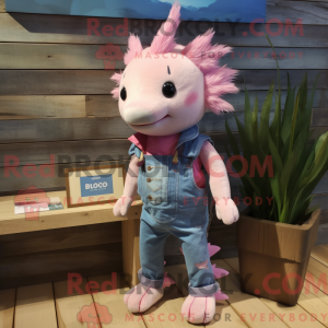 Pink Axolotls mascot...