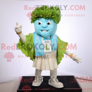 Cyan Caesar Salat maskot...