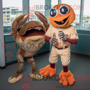 Brown Crab mascot costume...