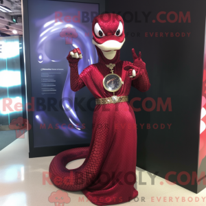 Maskotdraktfigura Maroon...