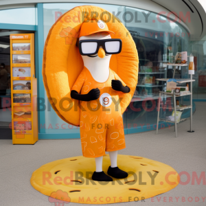 Orange Bagels mascot...