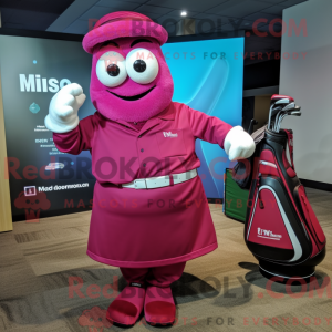 Magenta Golf Bag mascot...