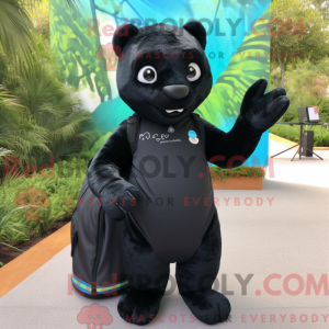 Black Jaguarundi mascot...