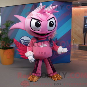 Pink Barracuda mascot...