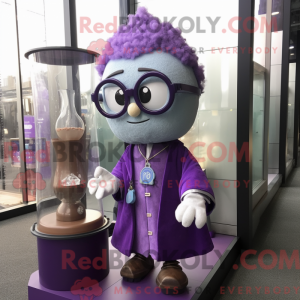 Purple Hourglass mascot...