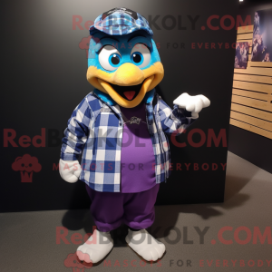 Lilla Blue Jay maskot...