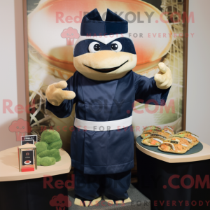 Navy Sushi mascot costume...