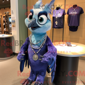 Lavendel Blue Jay maskot...
