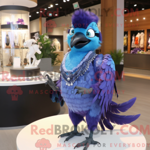 Lavender Blue Jay mascot...