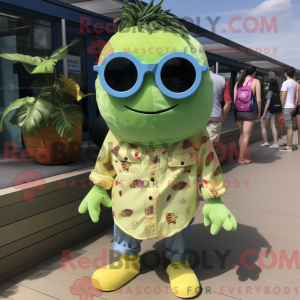 Lime Green Moussaka mascot...